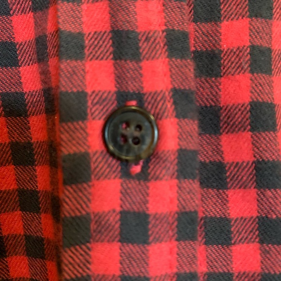 J.Crew checked flannel button down size 14 - Picture 2 of 6